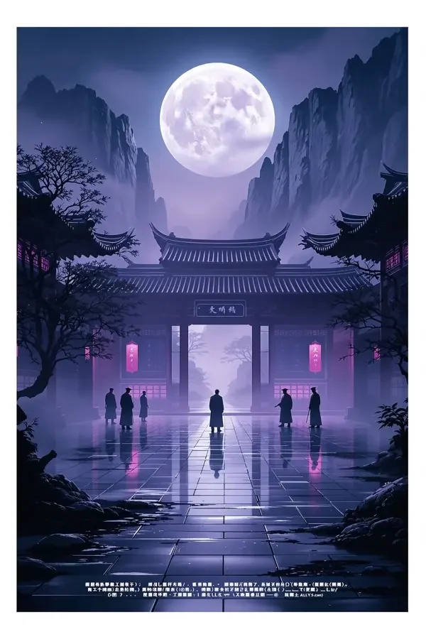 月下庭院短剧封面 - 古韵风华